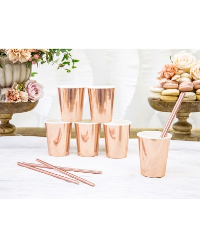 Gobelet Carton  - roségold (x6)