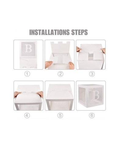 Décoration Babyshower - 4 boîtes Baby - The-weddingshop.ch