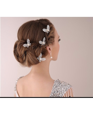 Haarschmuck Braut - Haarnadeln Schmetterling