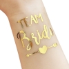 Tatouage 'Team Bride' - or
