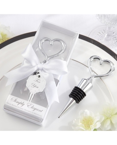 Cadeau invité  ♥ Bouchon de bouteille Heart ♥ the-weddingshop.ch