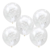 Konfetti Ballons Weiss - the-weddingshop.ch