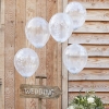 Konfetti Ballons Weiss - the-weddingshop.ch