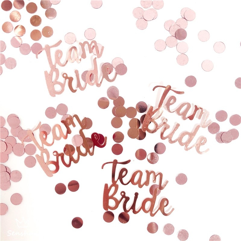 EVJF ♥ Confettis 'Team Bride' ♥ the-weddingshop.ch