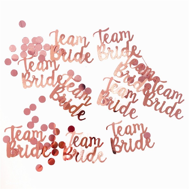 EVJF ♥ Confettis 'Team Bride' ♥ the-weddingshop.ch