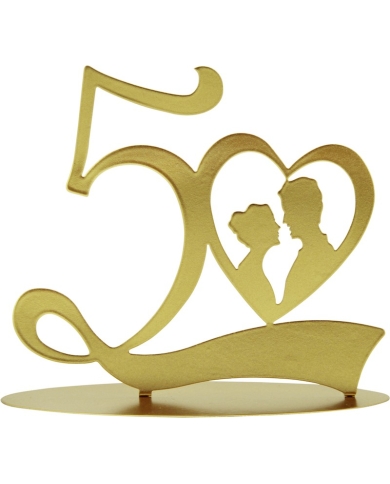 Figurine mariage '50 - Mariage d'or' ♥ the-weddingshop.ch