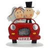 Tortenfigur 'Brautpaar im Auto' - the-weddingshop