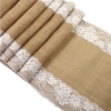 Chemin de table toile de jute bord dentelle ♥ the-Weddingshop.ch