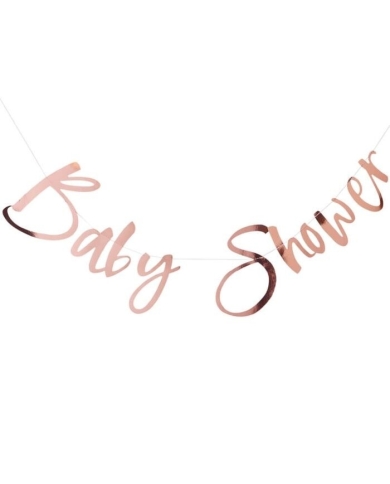 Girlande 'Baby Shower' rosé gold