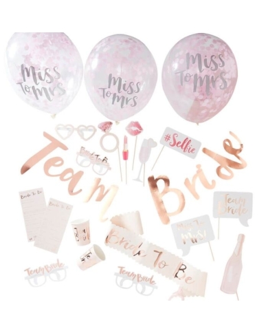 Kit decoration pour EVJF 'Team Bride'