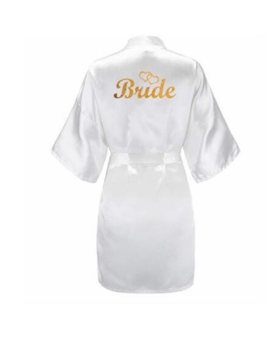 Peignoir de mariée Bride blanche ♥ The-Weddingshop