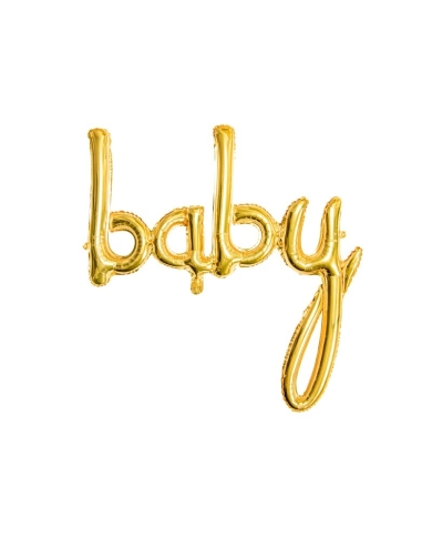 Folienballon 'Baby' - gold