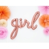 Ballons lettres 'Girl' - rose gold