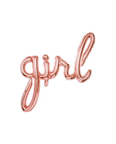 Folienballon Girl - roségold