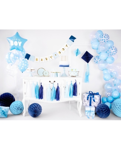 Boule alvéolée - bleu clair (30 cm)