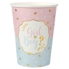 Pappbecher 'Girl or Boy' (10 Stück)