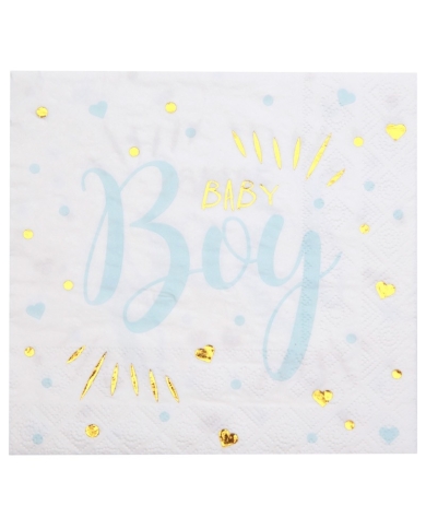 20 Serviettes 'Baby Boy'