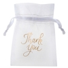 6 Sachet organza 'Thank you'
