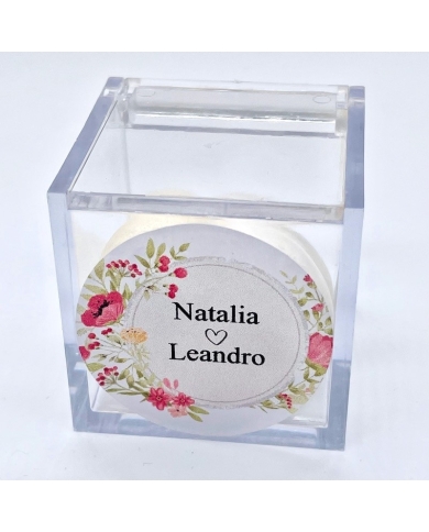 Aufkleber personalisiert 'Blumen & Blätter'