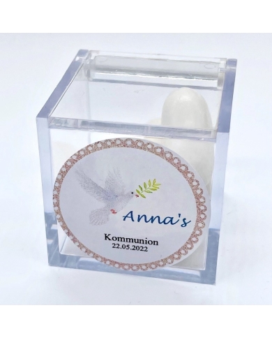 Aufkleber personalisiert 'Taube' - deutsch