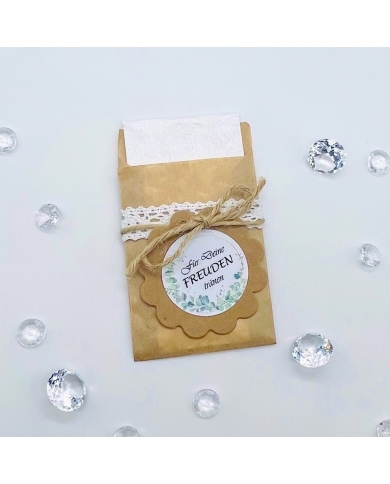 Autocollant 'Pour les larmes de joie' - Eucalyptus - allemand