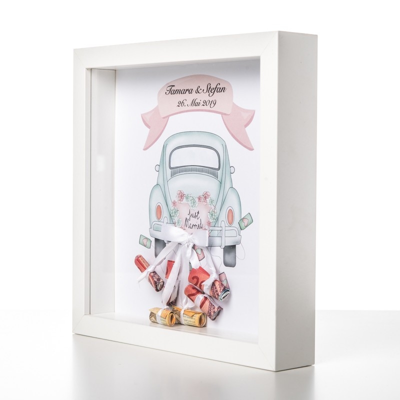 Personalisierter Bilderrahmen VW Auto - The Weddingshop