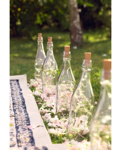 Lampes LED avec bouchon de bouteille (blanc chaud)