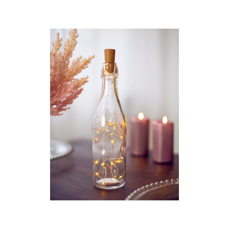 Lampes LED avec bouchon de bouteille (blanc chaud) - The-Weddingshop