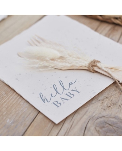 16 Serviettes 'Hello Baby'