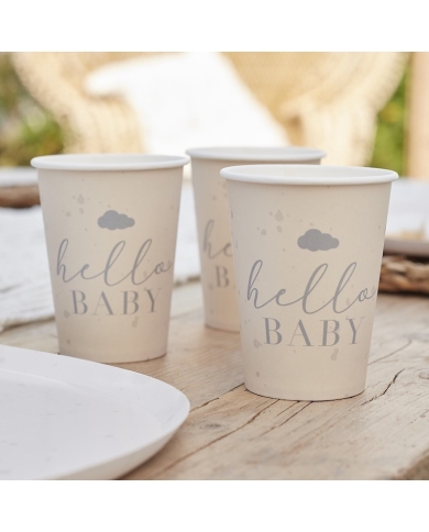 8 Gobelets 'Hello Baby'