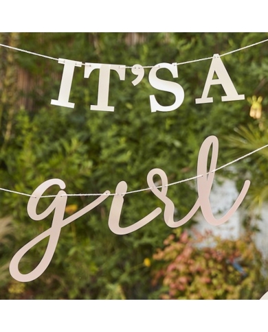Babyshower - Guirlande 'It's a girl' - The-Weddingshop