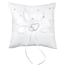 Coussin d'alliance 'Coeurs' - Blanc