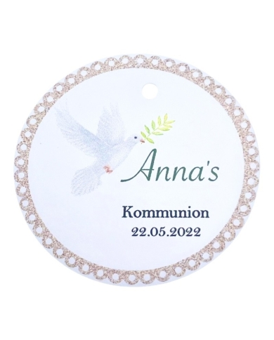 Pendentif personnalisé 'Colombe' - The-Weddingshop.ch