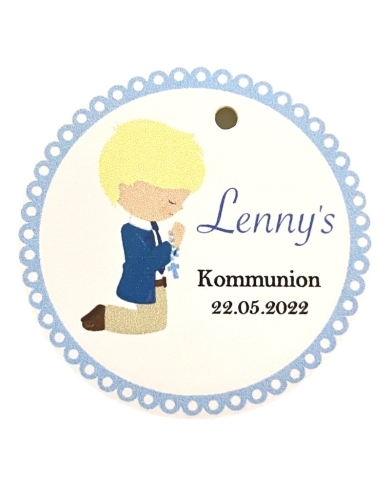 Pendentif personnalisé 'Garçon blond'