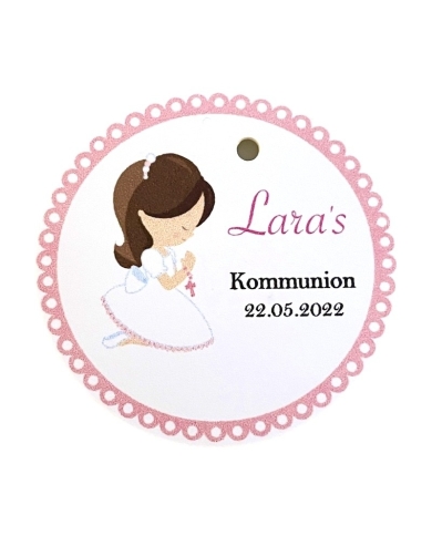 Anhänger personalisiert 'Mädchen Braun'