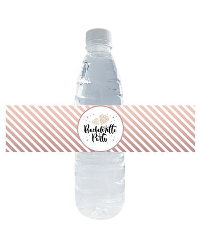 Étiquettes de bouteilles d'eau 'Bachelorette Party'