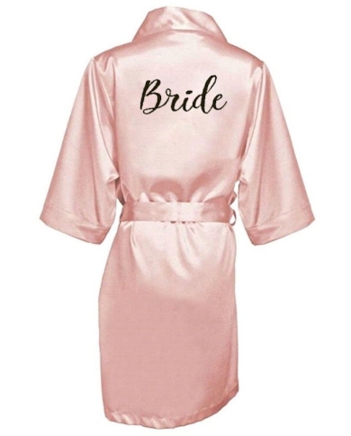 Peignoir de mariée Bride - rosé ♥ The-Weddingshop