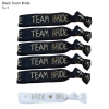 Bracelets 'Team Bride' (6 pièces) - noir