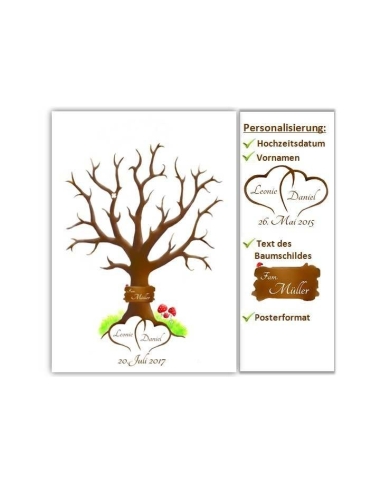 Fingerprint-Poster Wedding-Tree - The-Weddingshop