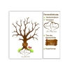 Poster avec empreintes digitales arbre - The-Weddingshop