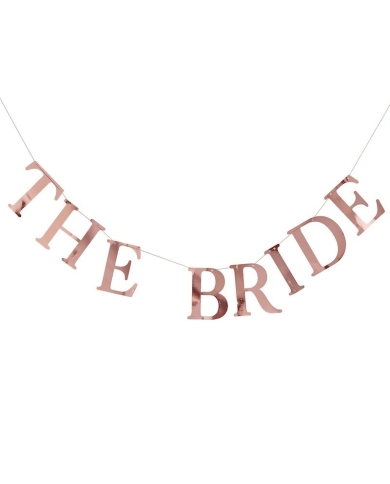 Girlande mit Fotoklammern 'The Bride'