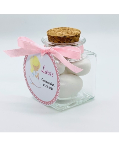 Korkenglas personalisiert 'Mädchen betend - Blond' FR