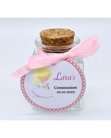 Korkenglas personalisiert 'Mädchen betend - Blond' FR