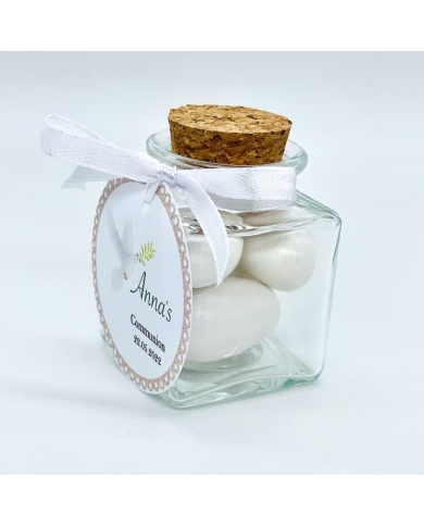 Korkenglas personalisiert 'Taube' franz