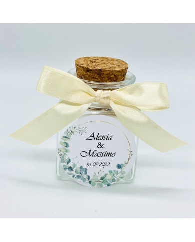 Korkenglas personalisiert 'Eucalyptus