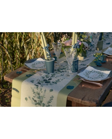 Tischdeko - Tischläufer 'Eucalyptus' - The-Weddingshop