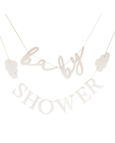 Guirlande 'Baby Shower - nuage'