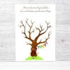 Fingerprint-Poster 'Taufbaum' (30 x 42 cm)