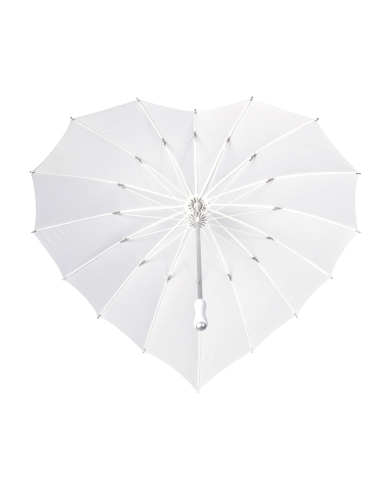 Brautschirm 'Herz' - Weiss