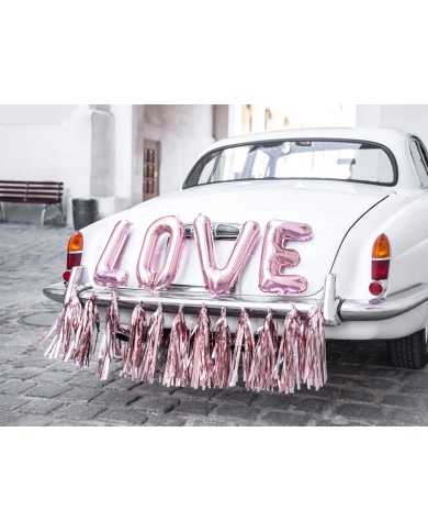 Autoschmuck-Set 'Love' - rosé gold  - The-weddingshop.ch